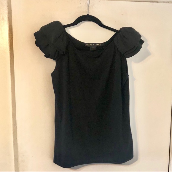 Ralph Lauren Black Label Tops - Ralph Lauren Black Label FLOWER Sleeve Top